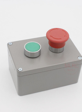 123456孔铸铝金属按钮盒 防水防爆按钮控制盒 铝合金开关盒 22mm