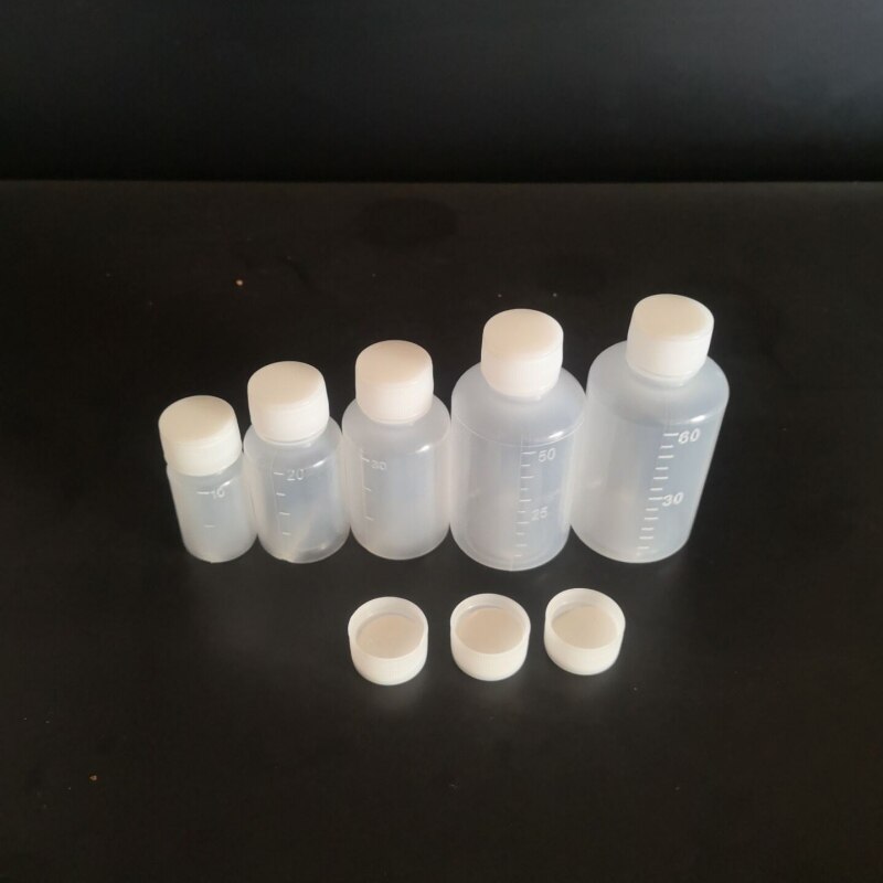 10 20 30  50  60ml透明瓶液体塑料分装瓶药用包装小瓶试剂取样瓶