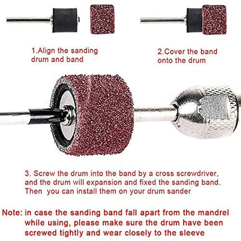102PCS砂圈套装 砂筒芯轴砂纸圈橡胶打磨套装 电磨吊磨机配件