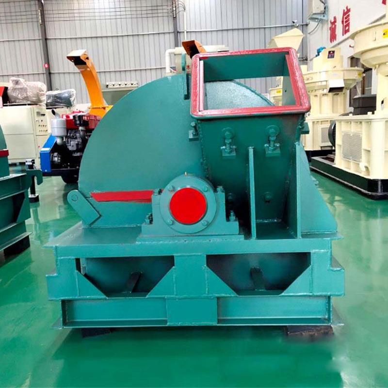 木屑粉碎机侧出料口方口树枝破碎机可移动牵引式木材粉碎机