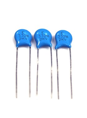 高压瓷片电容2KV332M 2000V 片径6.5mm 2KV/332M磁片 瓷介电容