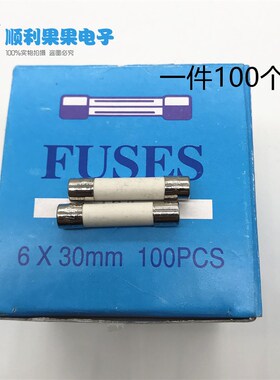 陶瓷保险管 F 6*30 15A 250V 陶瓷保险丝 F15AL250V 6X30mm