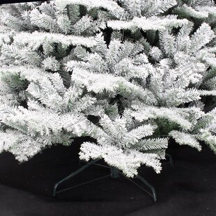 厂家直销 仿真雪景圣诞树 植绒挂雪PE/PVC圣诞树 喷雪挂雪树跨境