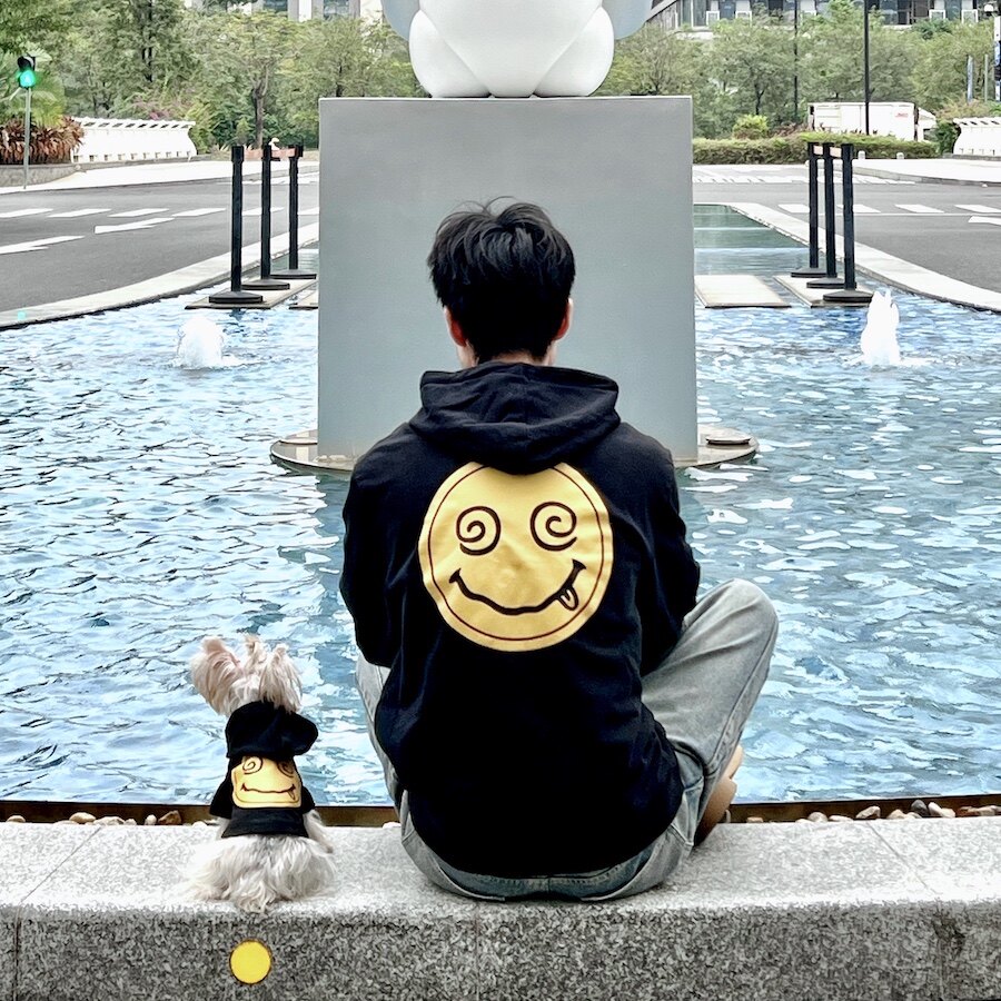 宠物亲子装狗狗卫衣大型犬金毛萨摩小狗衣服柯基法斗比熊猫咪秋冬