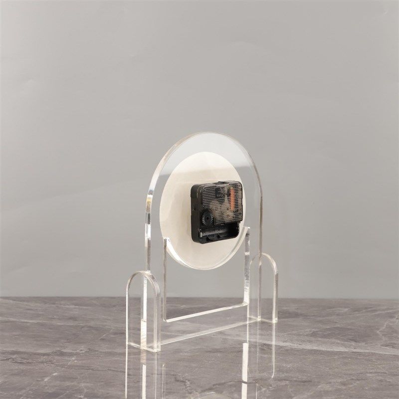 轻奢创意透明亚克力云石台钟座钟桌面摆件客厅卧室玄关家居装饰品,特色手工艺,其他特色工艺品,淘宝优惠券,粉丝福利购,淘宝优惠卷