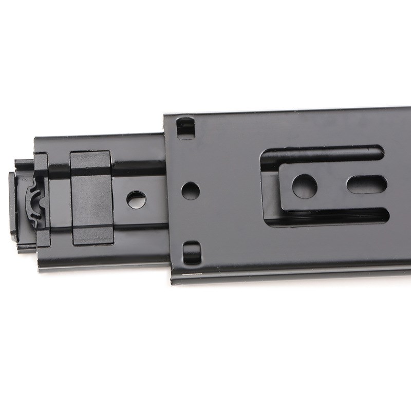 东泰DTC阻尼抽屉轨道三节轨加厚 橱柜缓冲三节静音导轨滑轨