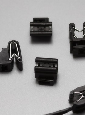 T30REC5B黑色边缘夹塑料卡扣电缆及配线高强度固定卡扣尼龙扎带卡