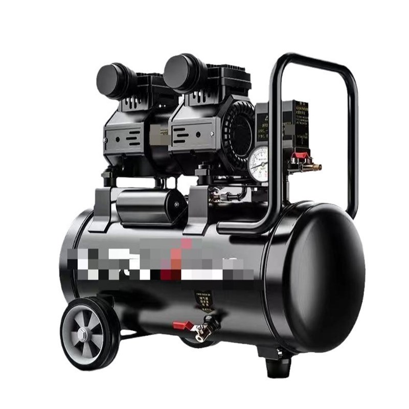 气泡柱空压机工业级220V大型无油静音空气压缩机木工气柱袋打气泵