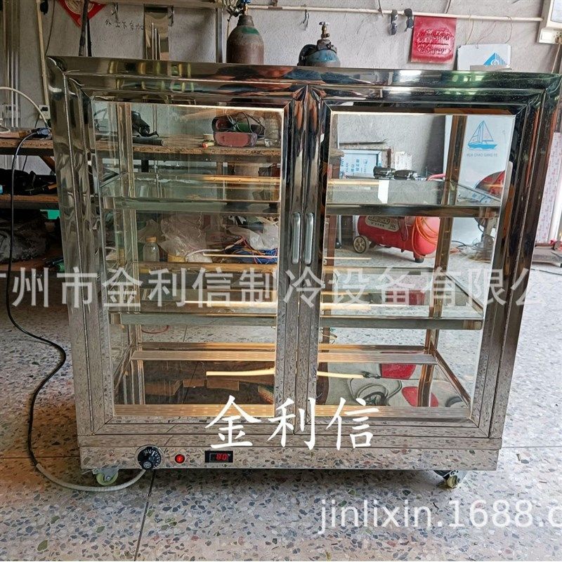 安琪牌落地式全玻璃糕点葡挞电热暖酥炉烤红薯炸鸡保酥展示柜