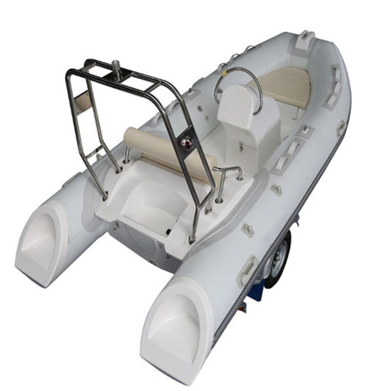 出口品质玻璃钢游艇3.9米海钓船PVC船铝合金充气艇 运动艇冲锋舟