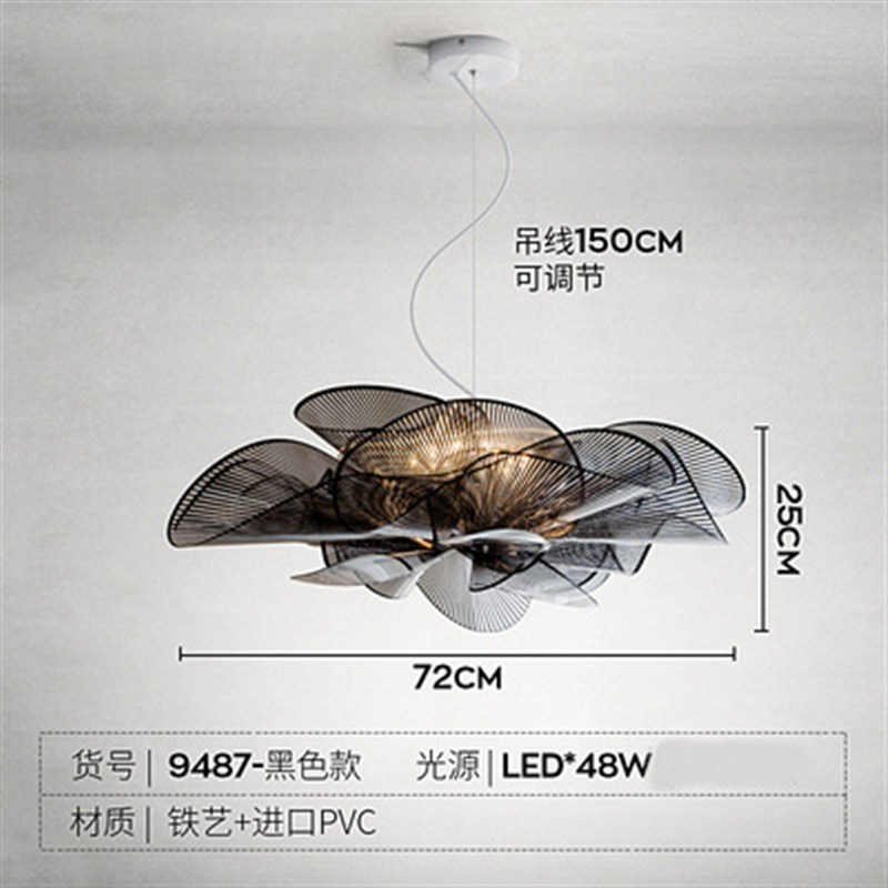 设计师书房意大利卧室吸顶灯客厅创意个性艺术儿童房间花瓣吸顶灯