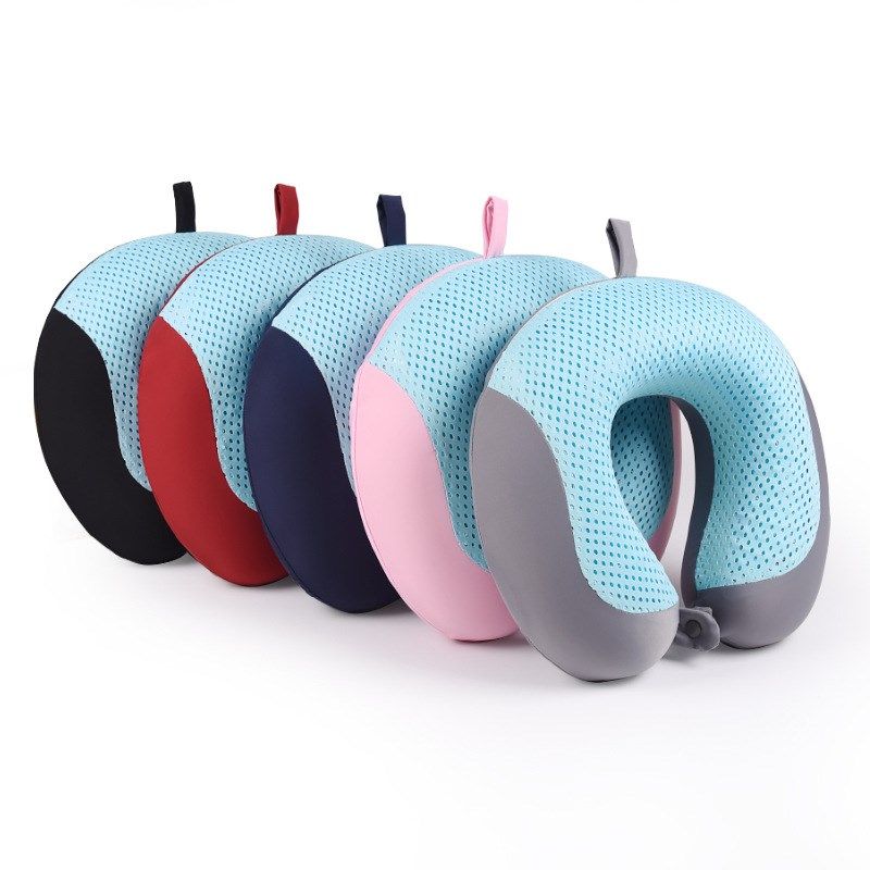 冰丝U型枕旅行颈枕记忆泡沫飞机枕头凝胶降温u形护脖子枕夏季厂家