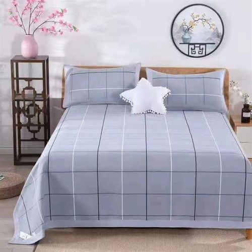 老粗布四件套加厚棉凉席三件套夏季棉麻床单加密四季不起球