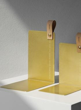 房现代轻奢创L型金属书靠书意VSZ档样板售楼处书摆房书桌装饰品设