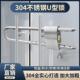 304锈钢挂u型304不锈锁玻璃门锁防不盗锁双开门推拉商铺锁长锁插