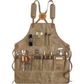 油蜡涂蜡硬围裙帆布防水防油美款 全身欧工作围裙定lo9 24制go