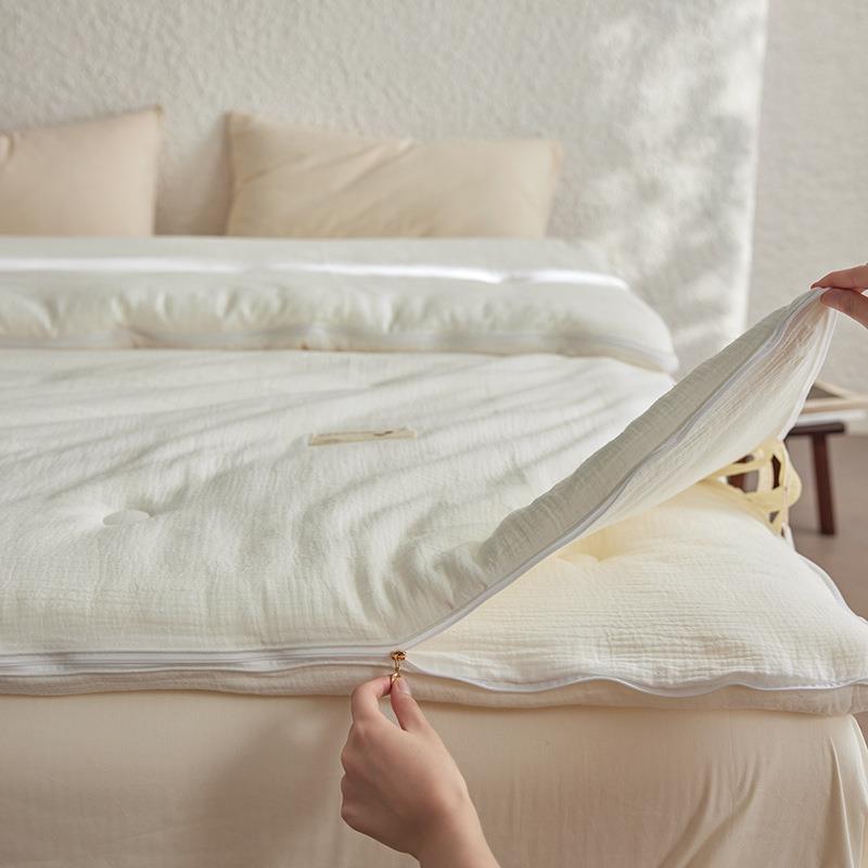 日式MWA类全棉雾感超层纱子母被民双宿酒店款加厚软冬被纯秋棉春