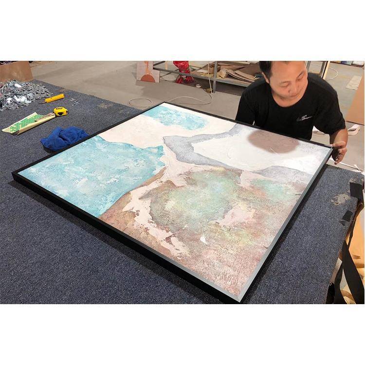 免装裱窄边油画框实木带画布亚麻油画布框大尺寸内框外框