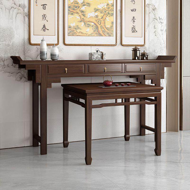 新中式桌供神台家火31621用中堂农村案台香条案件八仙桌六套实木