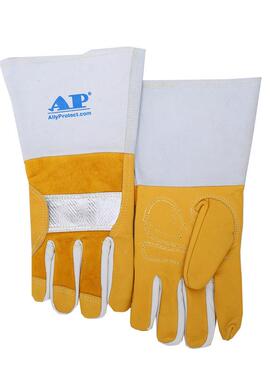 友盟A皮P0305反射铝抗震耐高温牛-青手套防火阻燃耐磨电ZON焊接手