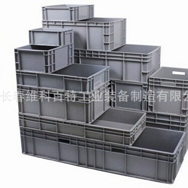 长方形塑料物流周转箱带盖工厂汽配工具箱EU箱储物箱批发箱体耐用