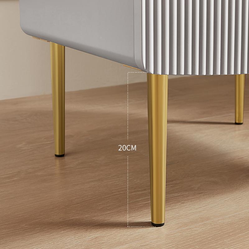 A6L卧新现代F767T75T约简轻奢烤漆床头柜室G抽屉储物小型家用置物