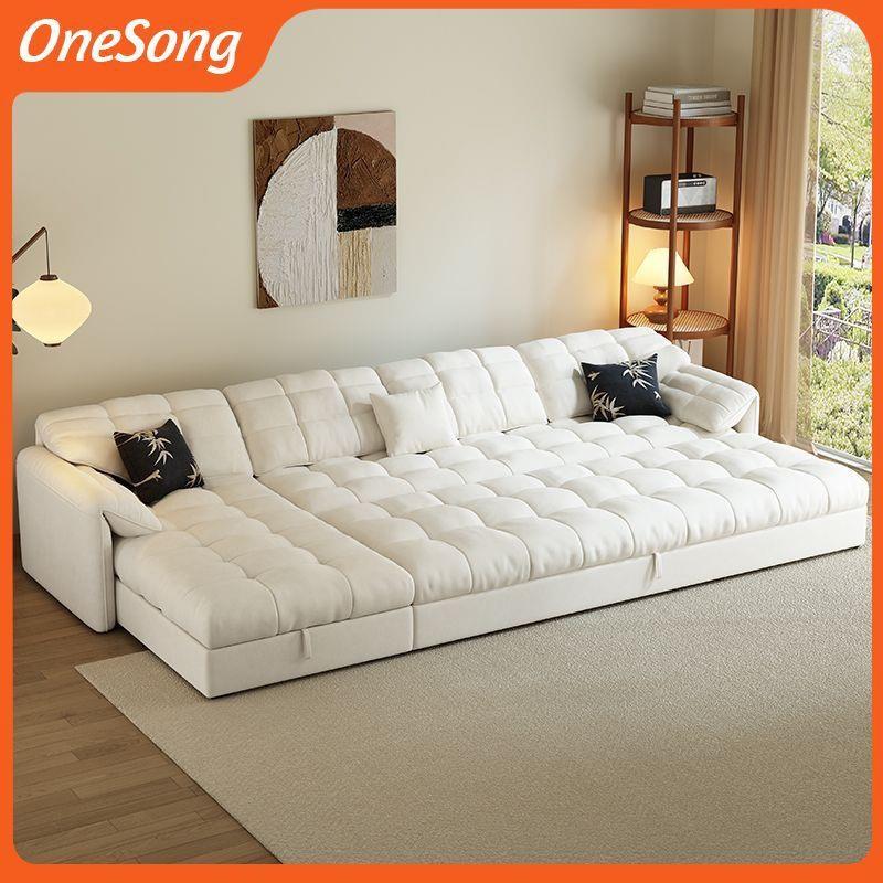 大象耳朵OVX贵妃沙发床一带体两物用多功能直排抽拉储客床厅沙发