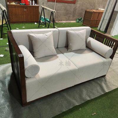 发新中式UPR风茶用楼卡座沙发高端民宿酒实店木沙座椅酒楼大堂商