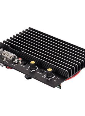 500W汽车响重低音12伏源音炮箱音低音大功率12寸喇有叭功放车thj#