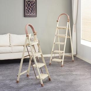 梯家用子可叠梯楼踏梯加宽折INC板铝合金伸缩梯多功能室内花架人