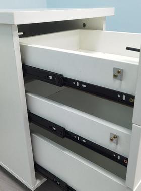 活动柜屉文件柜办公室办柜公桌下质资料木档案抽柜收纳带90487锁