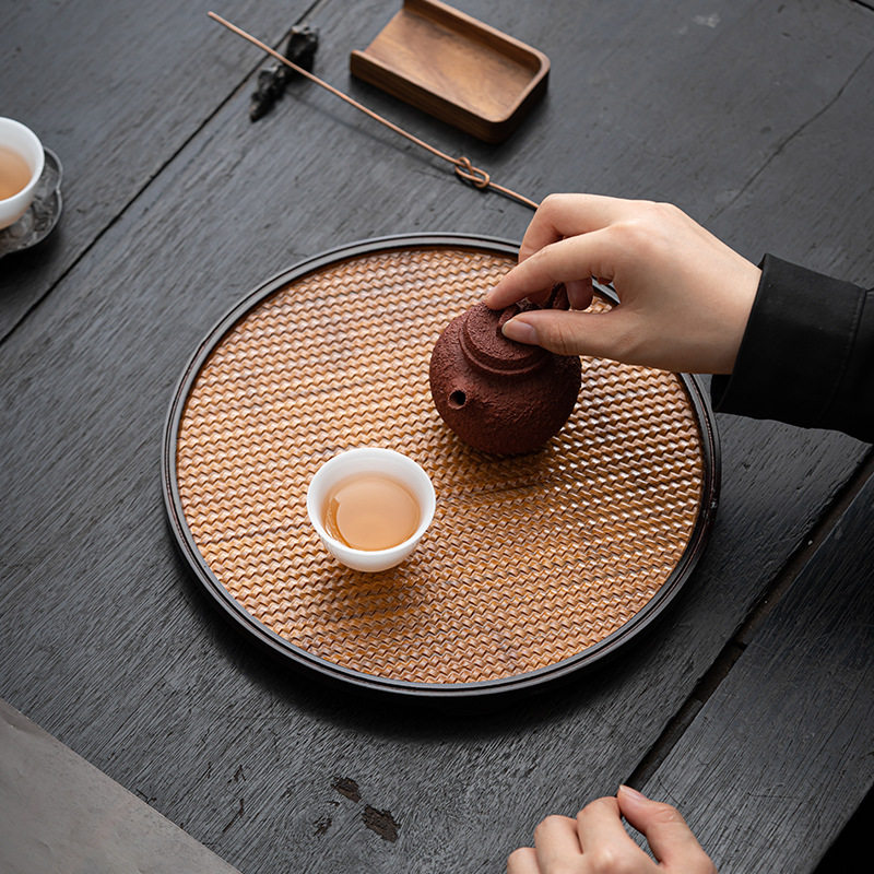 重竹干泡台茶托盘小号家用