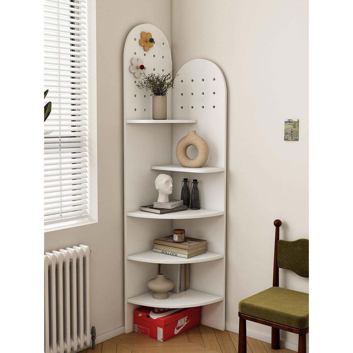 简角约三柜客厅LZD靠墙转角转柜墙角小户型家柜用角落柜实木角置