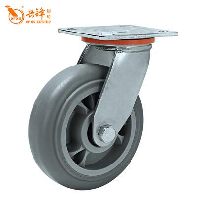 侧手推车脚轮45寸寸6寸8寸重型A50ZTPB*橡胶向轮万定向兴锋XFXS带