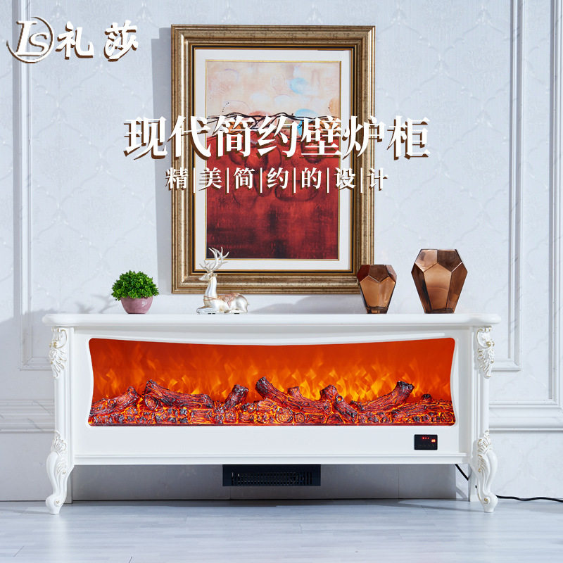 壁炉装饰摆件仿真火焰欧式雕刻嵌入式现代别墅取暖加湿器