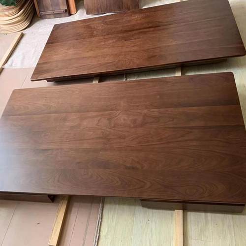 美无品牌/黑胡桃木FAS实木板白蜡木降桌北面升大板吧餐台榆木桌原