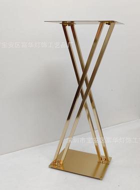 婚婚布置道具铁艺架子路引金属花庆摆64555架件礼主桌中心装饰花