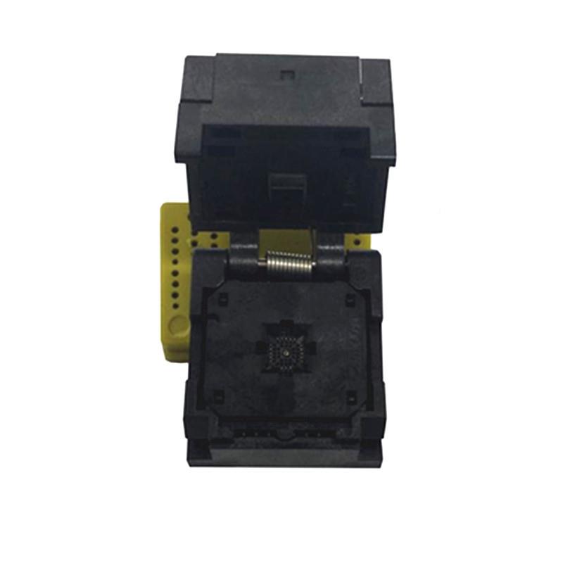 HMILU家化QFN20-0.5翻盖弹片测试4X4芯片老QF座N厂2ERS0编程座