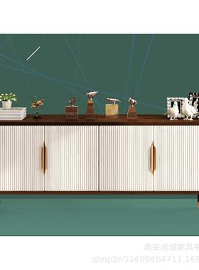 美式奢餐边电视柜客厅家具组合复古约收纳轻玄关79008后柜现代简