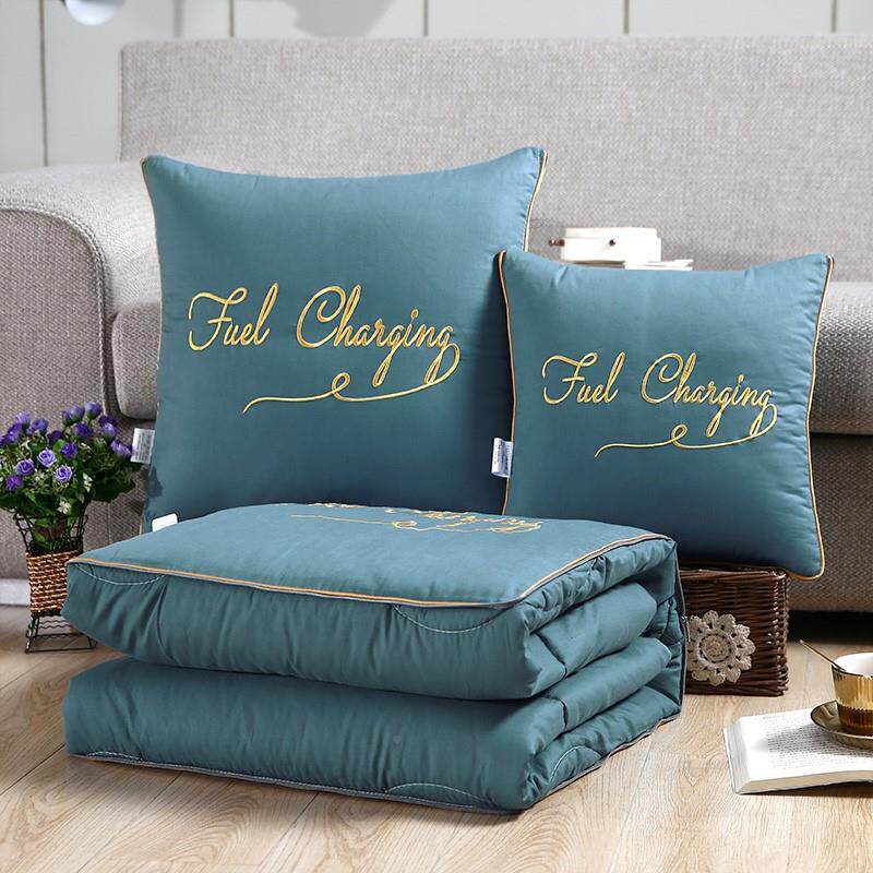 纯棉车用枕两头新款二合被ltao1017一上加厚汽车抱枕子用毯子车午