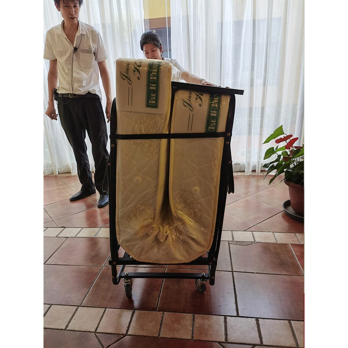 酒店加床折叠床 宾馆 单人 折叠床单人床 家用 省空间的床1.2