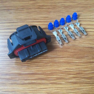 5孔 3.5系列汽车接插件 5P防水连接器 含端子   DJ7056A-3.5-21