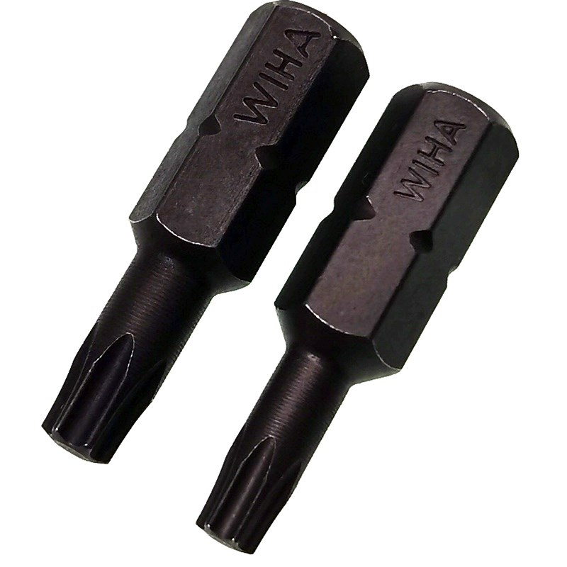 德国威汉WIHA铬钒钼钢特硬六角梅花1/4螺丝批头 T8 T15 T20 T25