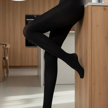 娇美（服饰）防勾丝显瘦100D秋冬保暖丝袜高弹力裸感黑丝连裤袜