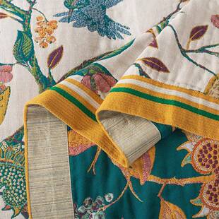 夏季家全棉层多纱毛布巾被盖毯无品牌/家用铺盖床单纱布毯成用人