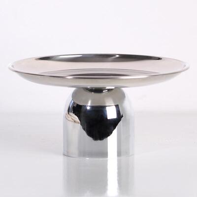 简约现代黑色极简脚果盘居摆件售处样板间家JGV桌高面收楼纳果盆