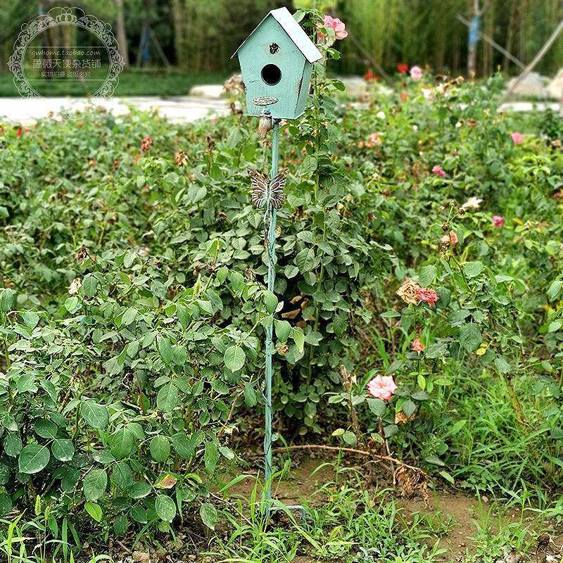 户外铁装艺复古鸟屋房子插枝摆件花园阳庭YJP院饰布造景置爬台藤,电子元器件市场,其它元器件,淘宝优惠券,粉丝福利购,淘宝优惠卷
