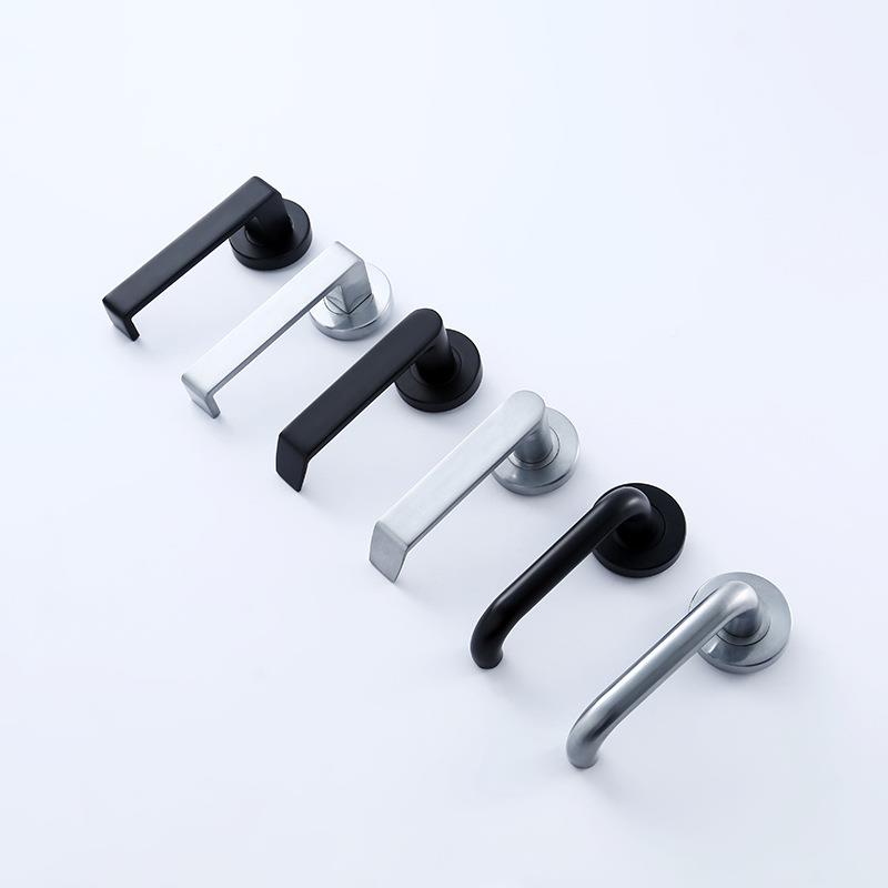 瑞新款圆形房门间卫分体门锁执手锁静音生简约分体QPP锁款璂式多