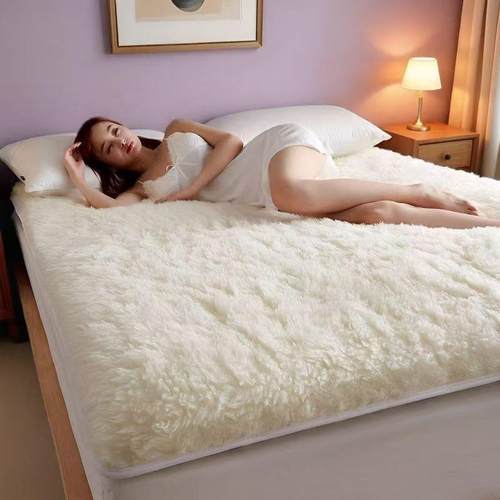 澳垫洲季羊毛羊毛床毯子LXX保暖1.家用褥子冬8加厚双人软垫