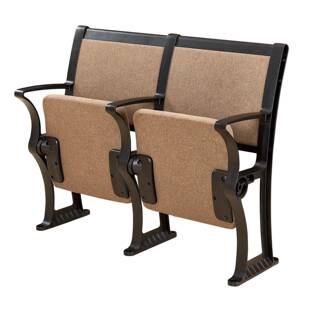 生产KC 249厂家直做礼堂阶梯椅布实木扶手艺软排大椅型会场包连排